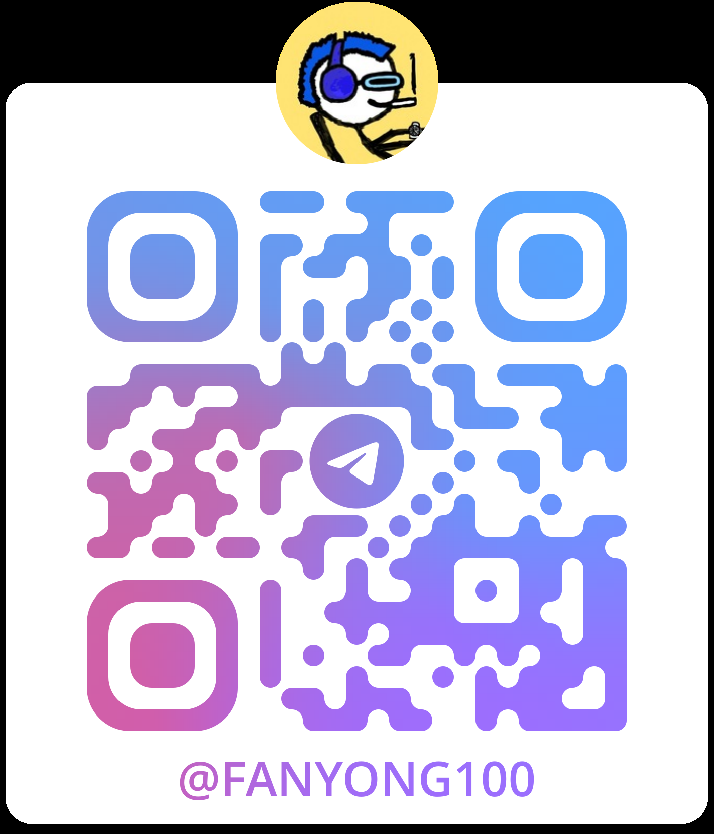 Telegram 客服阿杰 QR